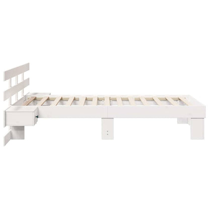 Struttura del letto Bianco 100 x 200 cm Pino massello | homemem39