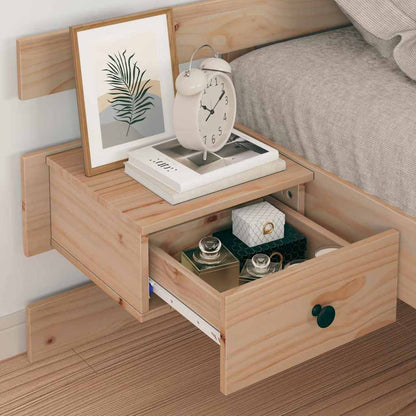 Struttura del letto Marrone 90 x 200 cm Pino massello