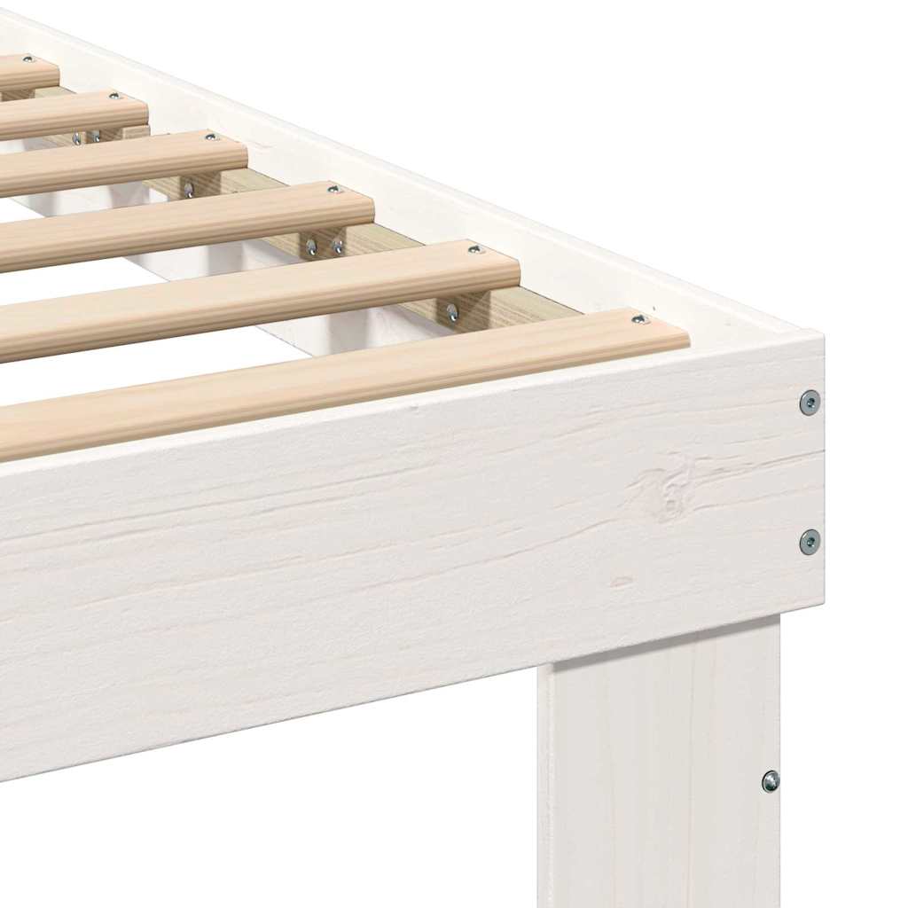 Struttura del letto Bianco 80 x 200 cm Pino massello | homemem39