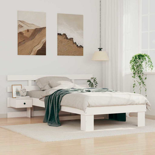 Struttura del letto Bianco 80 x 200 cm Pino massello | homemem39