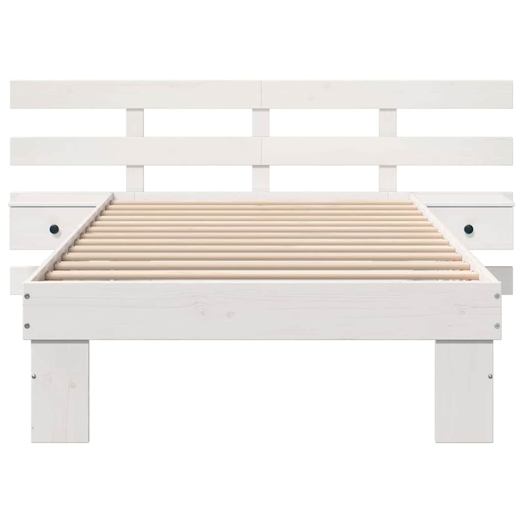 Struttura del letto Bianco 80 x 200 cm Pino massello | homemem39