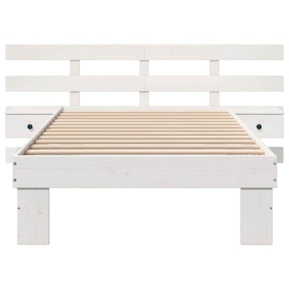 Struttura del letto Bianco 80 x 200 cm Pino massello | homemem39