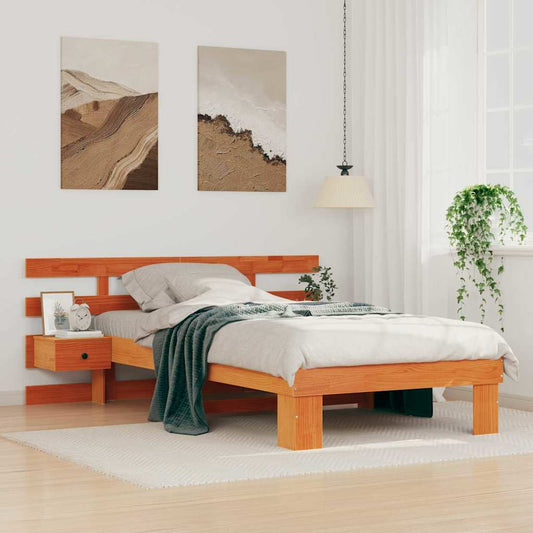 Struttura del letto Marrone cerato 80 x 200 cm Pino massello | homemem39
