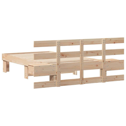 Struttura del letto Marrone 90 x 190 cm Pino massello | homemem39
