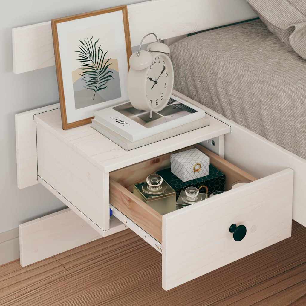 Struttura del letto Bianco 90 x 190 cm Pino massello | homemem39