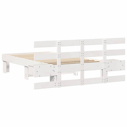 Struttura del letto Bianco 90 x 190 cm Pino massello | homemem39