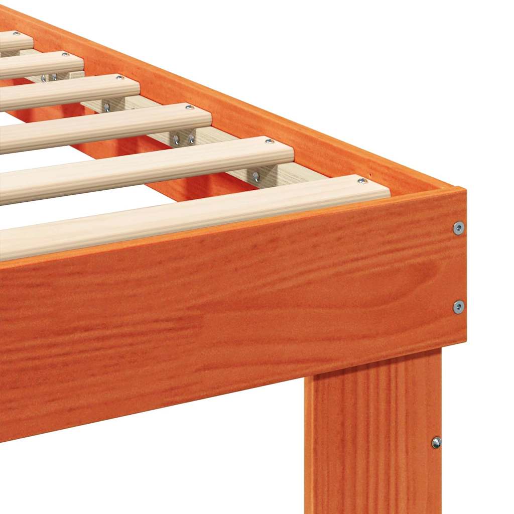 Struttura del letto Marrone cerato 90 x 190 cm Pino massello | homemem39
