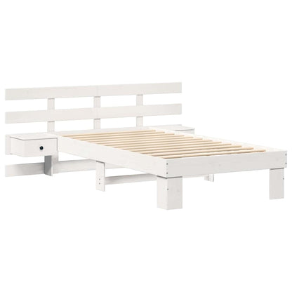 Struttura del letto Bianco 75 x 190 cm Pino massello | homemem39