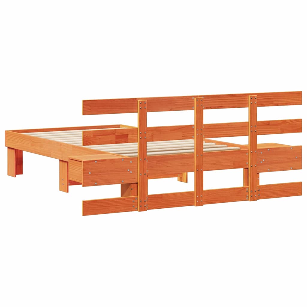 Struttura del letto Marrone cerato 75 x 190 cm Pino massello | homemem39