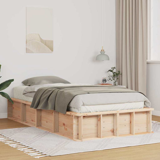 Struttura del letto Marrone cerato 75 x 190 cm Pino massello | homemem39