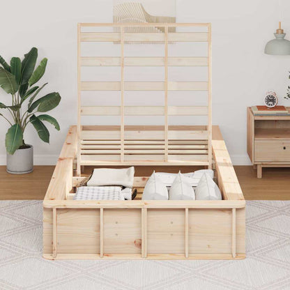 Struttura del letto Marrone cerato 75 x 190 cm Pino massello | homemem39