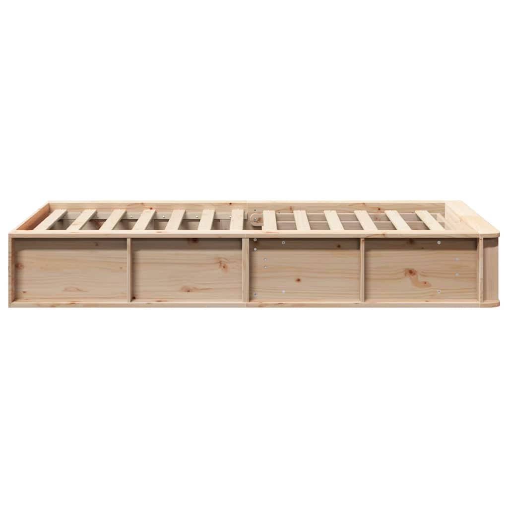 Struttura del letto Marrone cerato 75 x 190 cm Pino massello | homemem39