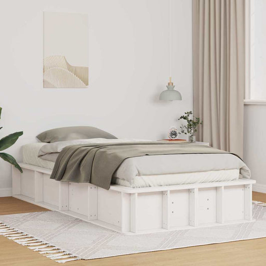 Struttura del letto Bianco 75 x 190 cm Pino massello | homemem39