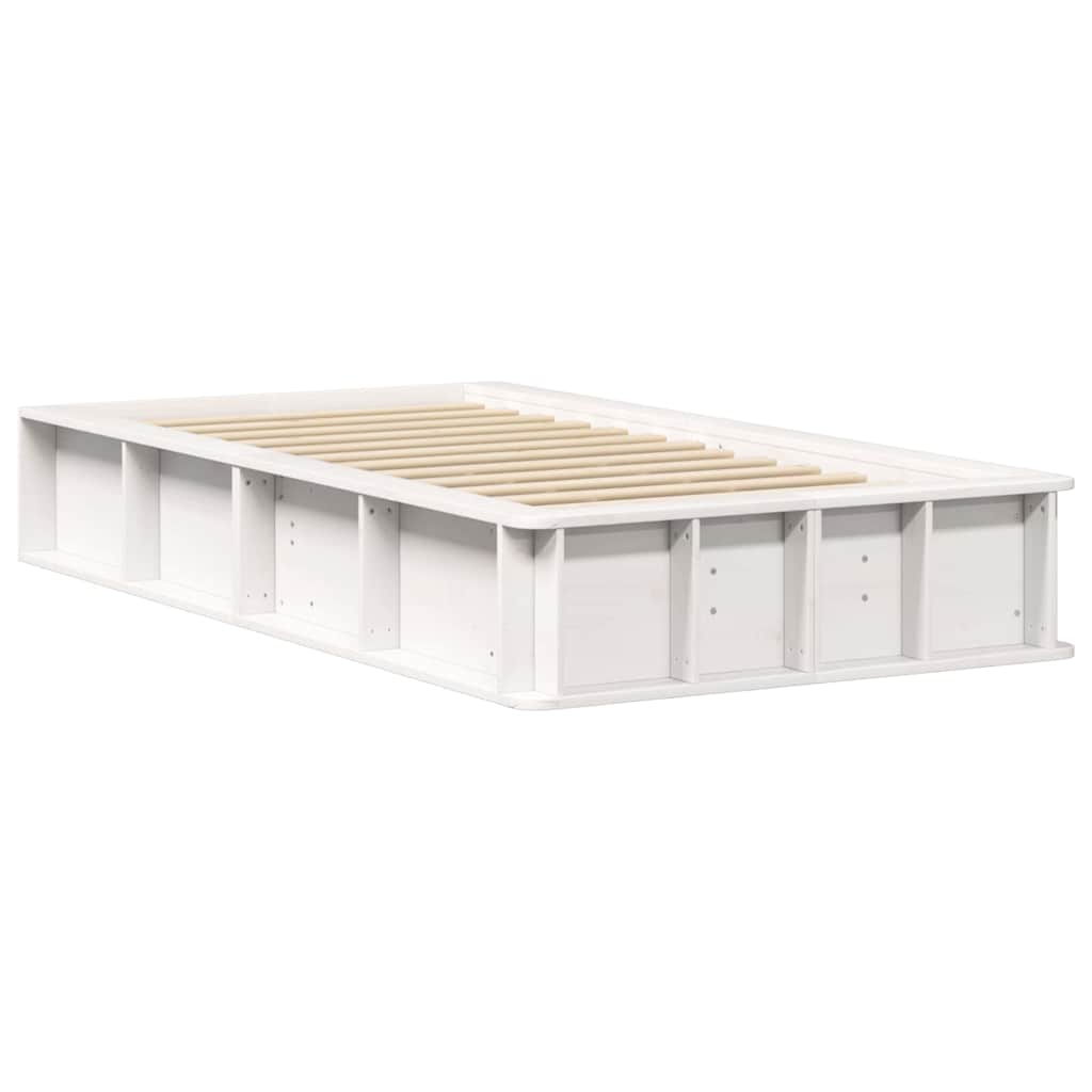 Struttura del letto Bianco 75 x 190 cm Pino massello | homemem39