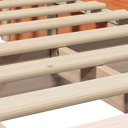 Struttura del letto Marrone cerato 75 x 190 cm Pino massello | homemem39
