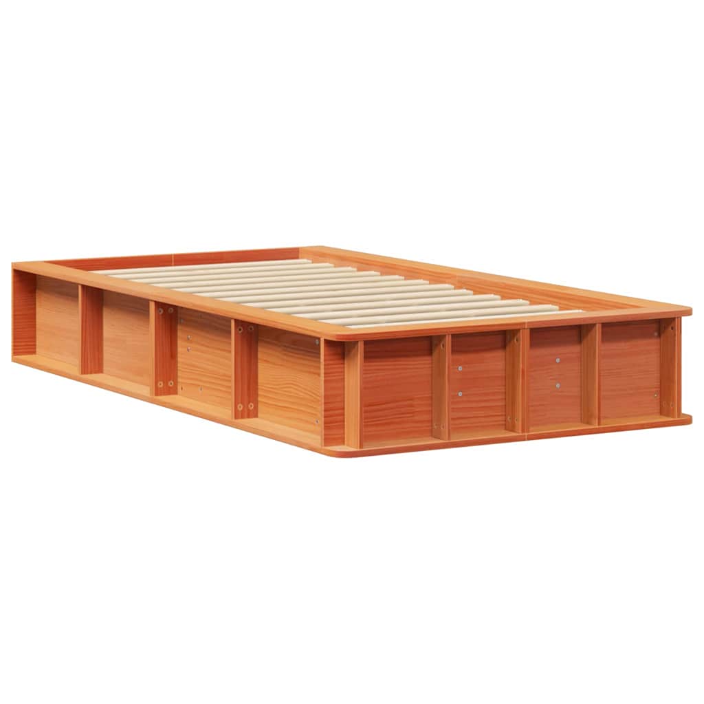 Struttura del letto Marrone cerato 75 x 190 cm Pino massello | homemem39