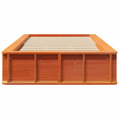 Struttura del letto Marrone cerato 75 x 190 cm Pino massello | homemem39