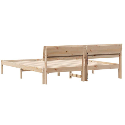 Struttura del letto Marrone 180 x 200 cm Pino massello