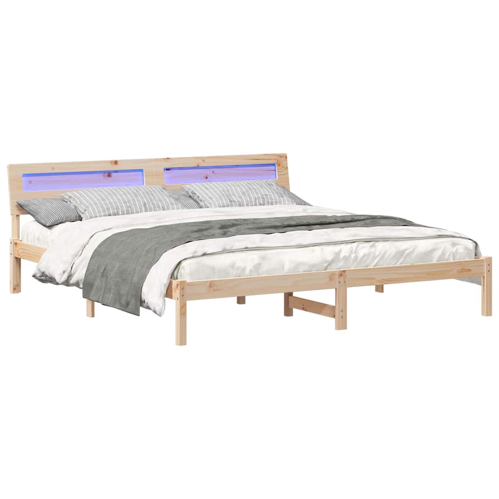 Struttura del letto Marrone 180 x 200 cm Pino massello | homemem39