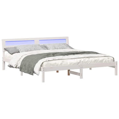 Struttura del letto Bianco 180 x 200 cm Pino massello | homemem39
