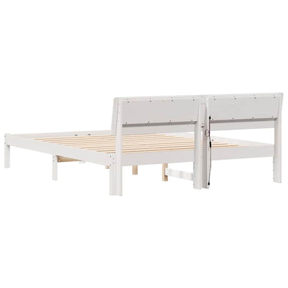 Struttura del letto Bianco 160 x 200 cm Pino massello | homemem39
