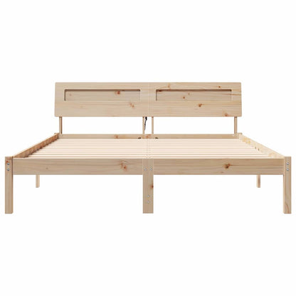 Struttura del letto Marrone 140 x 200 cm Pino massello | homemem39