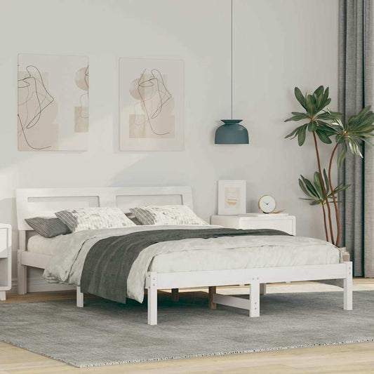Struttura del letto Bianco 120 x 200 cm Pino massello | homemem39