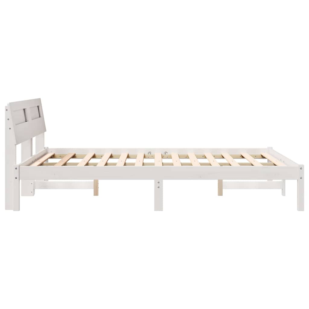 Struttura del letto Bianco 120 x 200 cm Pino massello | homemem39