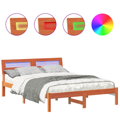 Struttura del letto Marrone cerato 120 x 200 cm Pino massello