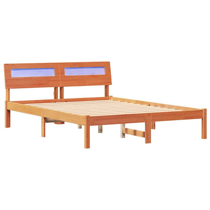 Struttura del letto Marrone cerato 140 x 190 cm Pino massello | homemem39
