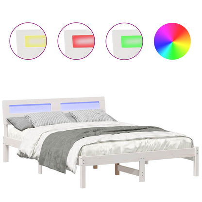 Struttura del letto Bianco 120 x 190 cm Pino massello