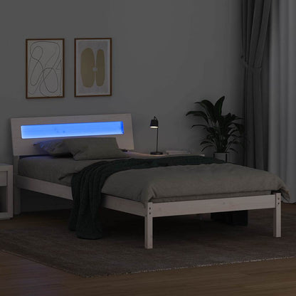 Struttura del letto Bianco 100 x 200 cm Pino massello | homemem39