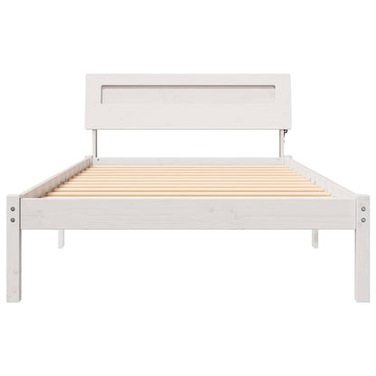 Struttura del letto Bianco 90 x 200 cm Pino massello | homemem39