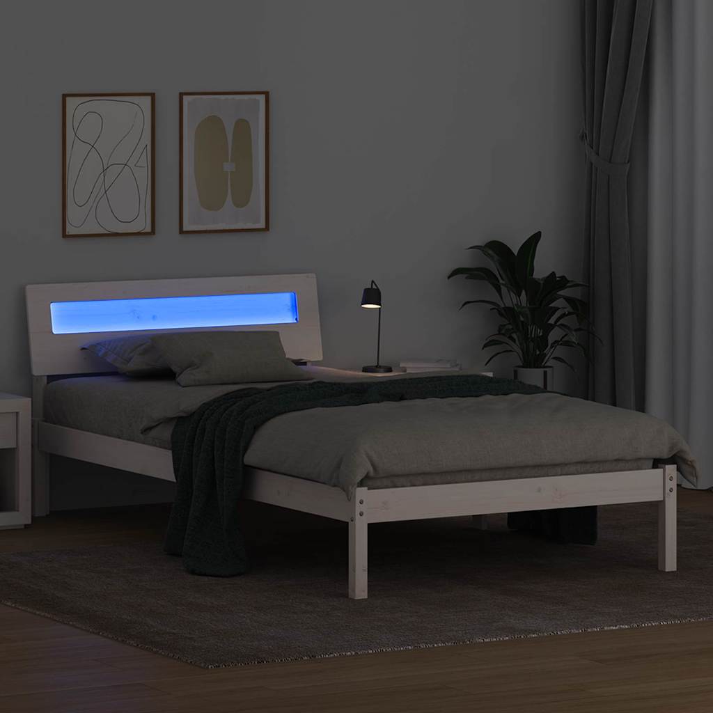 Struttura del letto Bianco 80 x 200 cm Pino massello | homemem39