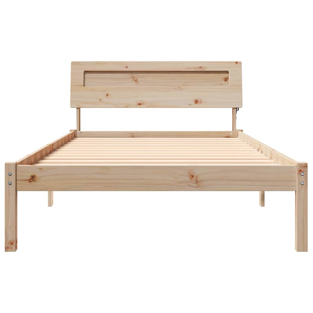 Struttura del letto Marrone 90 x 190 cm Pino massello | homemem39