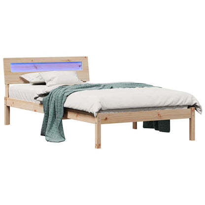 Struttura del letto Marrone 90 x 190 cm Pino massello | homemem39