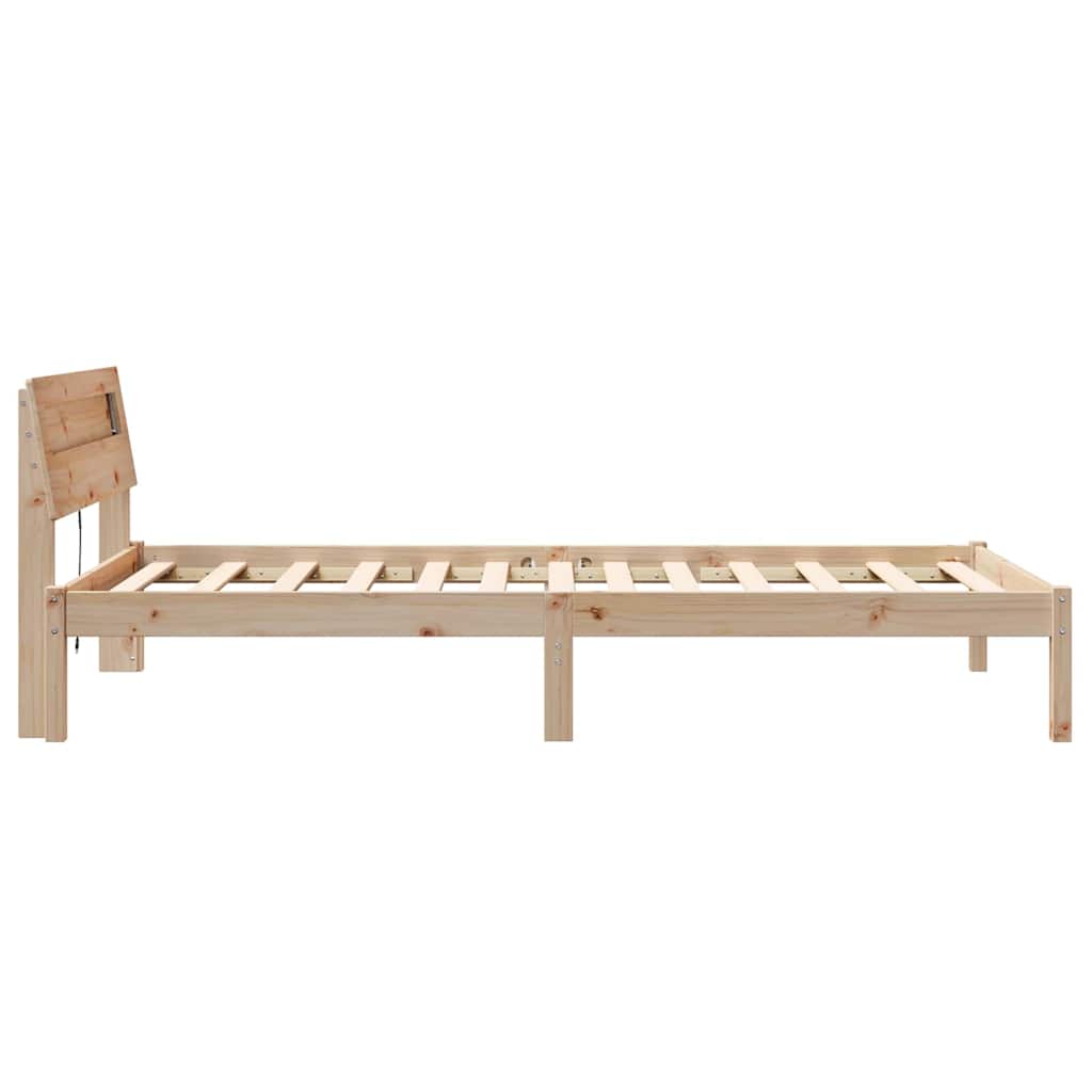 Struttura del letto Marrone 90 x 190 cm Pino massello | homemem39