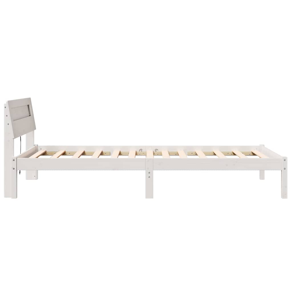 Struttura del letto Bianco 90 x 190 cm Pino massello | homemem39