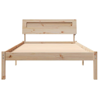 Struttura del letto Marrone 75 x 190 cm Pino massello | homemem39
