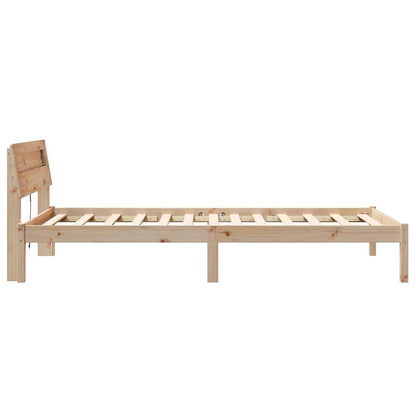 Struttura del letto Marrone 75 x 190 cm Pino massello | homemem39