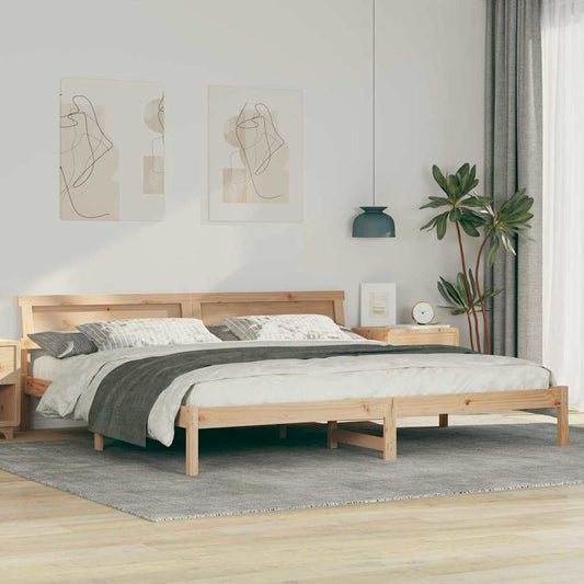 Struttura del letto Marrone 180 x 200 cm Pino massello | homemem39