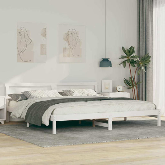 Struttura del letto Bianco 180 x 200 cm Pino massello | homemem39