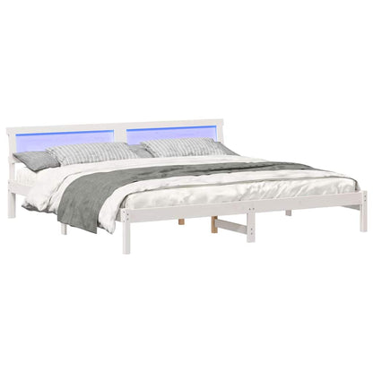 Struttura del letto Bianco 180 x 200 cm Pino massello | homemem39