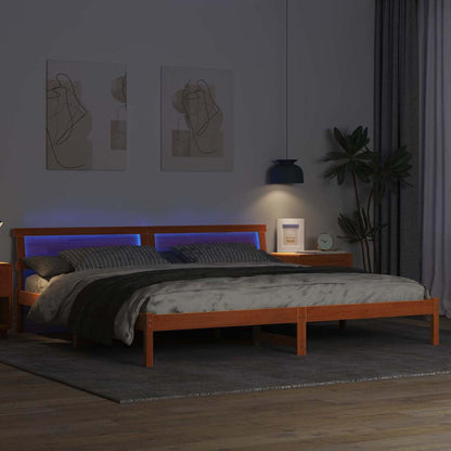 Struttura del letto Marrone cerato 180 x 200 cm Pino massello | homemem39