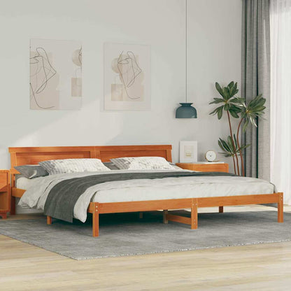 Struttura del letto Marrone cerato 180 x 200 cm Pino massello | homemem39