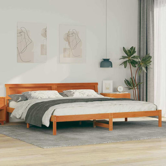 Struttura del letto Marrone cerato 180 x 200 cm Pino massello | homemem39