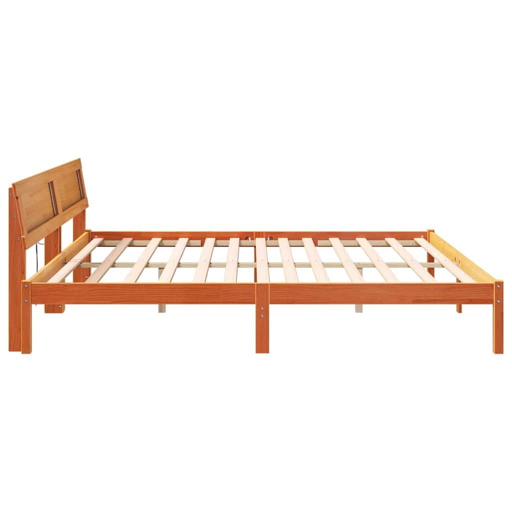 Struttura del letto Marrone cerato 180 x 200 cm Pino massello | homemem39