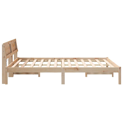 Struttura del letto Marrone 150 x 200 cm Pino massello | homemem39
