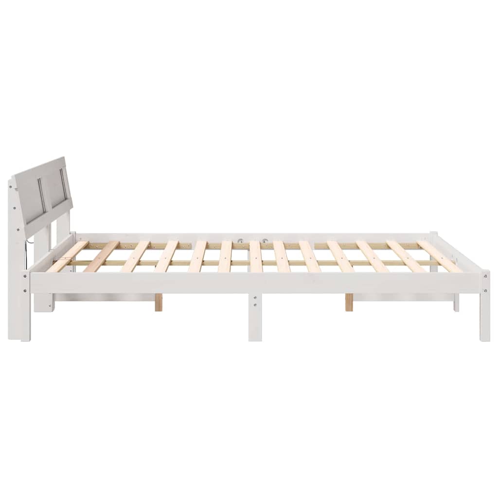 Struttura del letto Bianco 140 x 200 cm Pino massello | homemem39