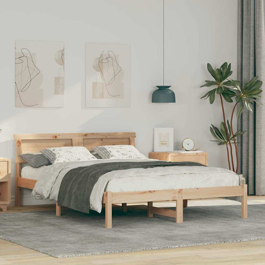 Struttura del letto Marrone 120 x 200 cm Pino massello | homemem39